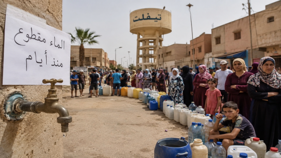 في عز الحرارة وقبل العيد.. تيفلت بدون ماء والمسؤولون لا يحركون ساكنا